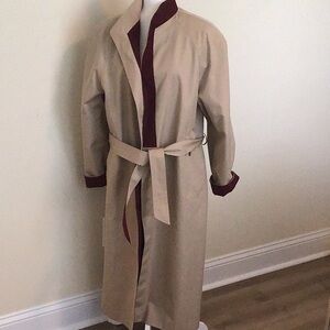 Etienne Aigner size 14 petite reversible wrap trench coat  used great condition
